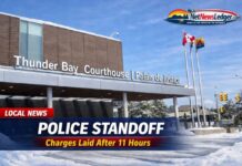 11-Hour North-End Standoff Ends in Arrest, Multiple Charges Laid Thunder Bay standoff ends in arrest; suspect charged with threats and alleged bail/probation breaches