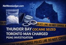 Toronto Man Charged After OPP Guns and Gangs Team Seizes Suspected Cocaine in Thunder Bay Toronto man charged after PGNG traffic stop in Thunder Bay; police allege 450g cocaine seized