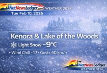 February 10, 2026: Kenora & Lake of the Woods Weather — Light Snow Today, Warm-Up Later This Week Kenora and Lake of the Woods Weather