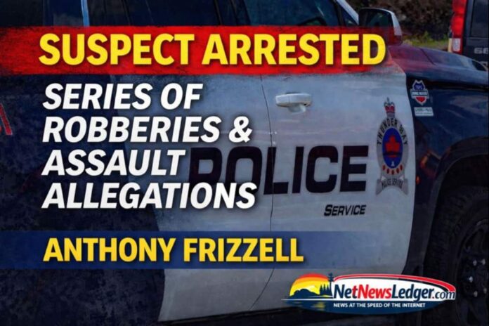 Thunder Bay man arrested for three robberies, assault, threats, and animal cruelty. Faces multiple charges.