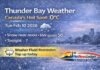 February 10, 2026: Thunder Bay Weather — Canada’s “Hot Spot” Starts the Day at 0°C Thunder Bay Weather Desk Report for Tuesday, February 10, 2026: Thunder Bay starts as Canada’s “Hot Spot” near 0°C, but stays cloudy with flurries possible this morning, light snow developing near noon, and strong NW winds gusting 50 km/h. Freezing drizzle risk tonight, colder midweek, and a milder rebound Friday.