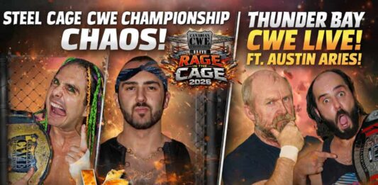 CWE returns to Thunder Bay on March 27 with Austin Aries, a steel cage title match and a stacked card CWE returns to Thunder Bay on March 27 with Austin Aries, a steel cage title match and a stacked card