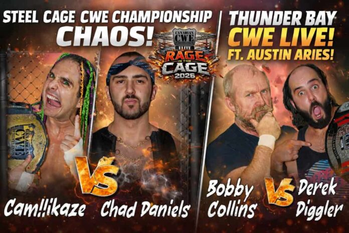 CWE returns to Thunder Bay on March 27 with Austin Aries, a steel cage title match and a stacked card