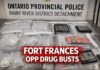 Six charged after Fort Frances drug raids, OPP seize fentanyl, meth, cocaine and cash On March 03, 2026, the Fort Frances Detachment of the Ontario Provincial Police (OPP), Community Street Crime Unit (CSCU), with the assistance of the Organized Crime Enforcement Bureau (OCEB), Kenora OPP CSCU, Dryden OPP CSCU, the Provincial Operations Intelligence Bureau (POIB), OPP Canine Unit and the Treaty Three Police Service executed search warrants in the Faith Housing Complex and the Third Street East area of Fort Frances.