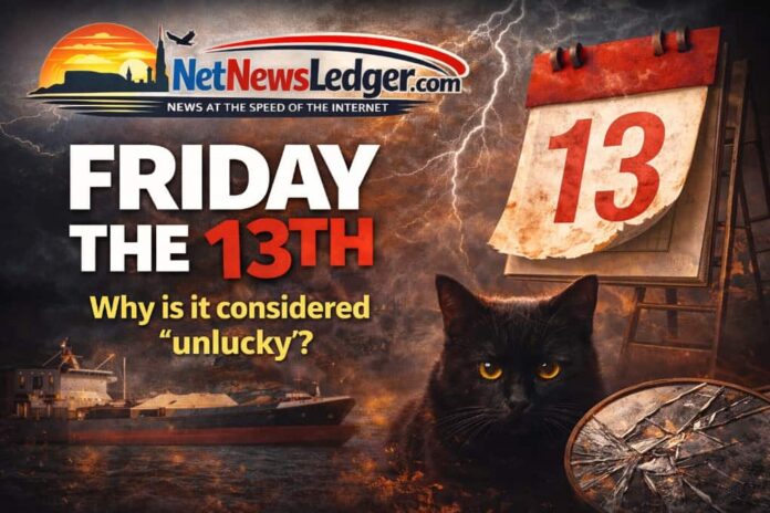 Friday as unlucky in some Christian traditions, and 13 as an ominous number in parts of European folklore