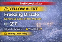 March 6, 2026: Kenora & Lake of the Woods Weather Forecast — Yellow Advisory for Freezing Drizzle, Poor Visibility This Morning Kenora Weather