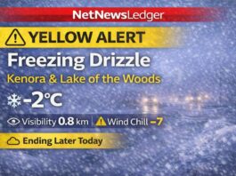 March 6, 2026: Kenora & Lake of the Woods Weather Forecast — Yellow Advisory for Freezing Drizzle, Poor Visibility This Morning Kenora Weather