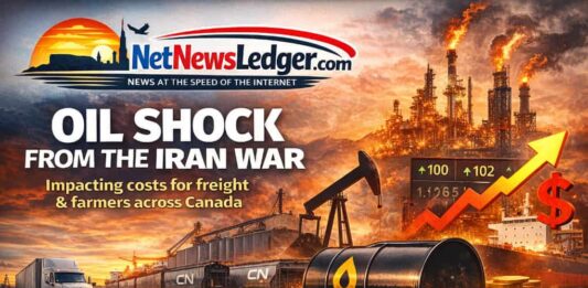 Middle East oil shock could lift inflation, raise freight costs and test Prairie farm margins oil prices, Canada inflation, Port of Thunder Bay, grain shipping, diesel, farmers, Bank of Canada, Iran, Middle East, freight