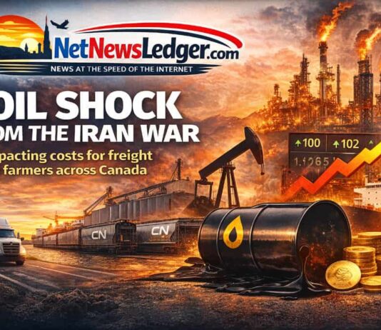 Middle East oil shock could lift inflation, raise freight costs and test Prairie farm margins oil prices, Canada inflation, Port of Thunder Bay, grain shipping, diesel, farmers, Bank of Canada, Iran, Middle East, freight