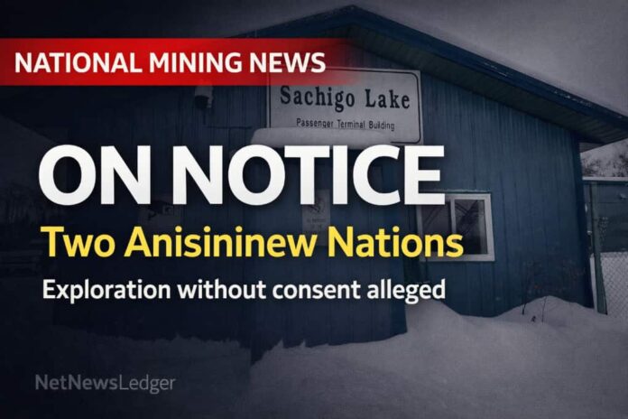 Two Anisininew Nations warn Signature Resources and Ontario over exploration without consent.
