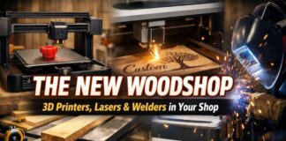 The New Woodshop: Why 3D Printers, Lasers and Welders Are Joining the Table Saw Why woodshops add 3D printers, lasers and welders to build smarter, faster, more versatile shops.