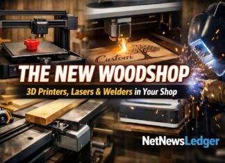 The New Woodshop: Why 3D Printers, Lasers and Welders Are Joining the Table Saw Why woodshops add 3D printers, lasers and welders to build smarter, faster, more versatile shops.