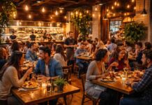 Restaurant Chairs: How to Choose Between Metal, Wood, and Upholstered Options Busy restaurant