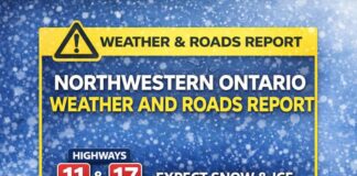 Northwestern Ontario Weather and Roads Report: Snow, Ice Pellets and Freezing Rain Hit Highways 11 and 17 Roads and Weather Mar 21, 2026 at 09_02_47 AM