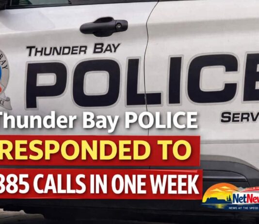 Thunder Bay police responded to 885 calls for service in past week Thunder Bay Police Calls for Service March 1-7 2026