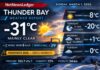 March 1, 2026: Thunder Bay Weather — Deep Freeze at -31°C, Sunshine and a Warm-Up Ahead Thunder Bay Weather March roaring in like a frozen lion