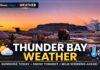 March 19, 2026: Thunder Bay Weather Forecast — Sunshine Today, Snow Tonight with Freezing Rain Risk Thunder Bay weather forecast for March 19, 2026: sunny today with increasing cloud and a high of +1°C after a cold morning near -14°C. Snow begins this evening with 5–10 cm possible and a risk of freezing rain overnight. Friday warms to 6°C with a risk of freezing drizzle early, followed by mixed rain/snow chances into the weekend.