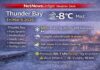 March 6, 2026: Thunder Bay Detailed Weather Forecast — Freezing Drizzle Risk Early, Rain Then Snow Tonight Thunder Bay weather forecast for Friday, March 6, 2026: misty and -8°C this morning with falling pressure. A 60% chance of freezing drizzle this morning and early afternoon, then periods of rain beginning this afternoon. Rain or drizzle changes to snow overnight with a low of -4°C. Saturday brings morning snow (about 2 cm) then clearing, high +4°C, with a milder Sunday near +7°C.