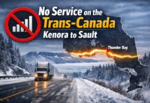 “No Service” on the Trans-Canada: Dead Zones from Kenora to Sault Ste. Marie Raise the Stakes for Safety and Business Dead zones on Hwy 17/11 from Kenora to Sault raise winter crash risk and stall business. —fix it now.