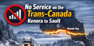 “No Service” on the Trans-Canada: Dead Zones from Kenora to Sault Ste. Marie Raise the Stakes for Safety and Business Dead zones on Hwy 17/11 from Kenora to Sault raise winter crash risk and stall business. —fix it now.