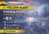 March 4, 2026: Thunder Bay & Kakabeka Falls Weather Update — Yellow Alert for Freezing Drizzle and Icy Roads Thunder Bay and Kakabeka Falls weather update for Wednesday, March 4, 2026: Yellow Advisory for freezing drizzle continuing this afternoon and evening. Light freezing drizzle observed at 1:00 PM with reduced visibility (3 km), icy roads and sidewalks likely. Snow develops tonight with a 70% chance, low -10°C, followed by flurries Thursday and a milder, mixed-precip trend Friday.