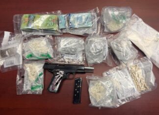Three people face fentanyl, cocaine and firearms charges after a drug probe in Longlac Image: OPP