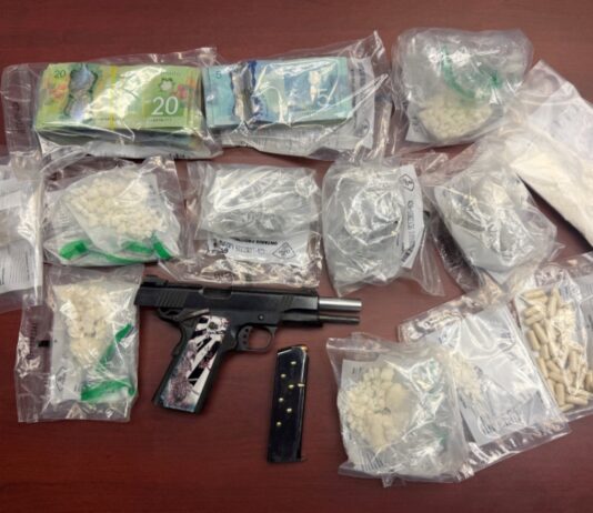 Three people face fentanyl, cocaine and firearms charges after a drug probe in Longlac Image: OPP