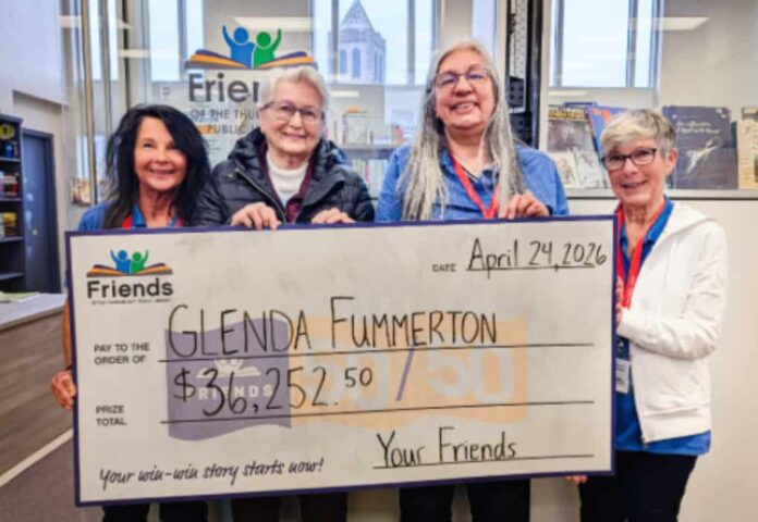 Catherine Foster (Volunteer, Friends), Glenda Fummerton (Winner), Pauline Parker (Secretary, Friends), Shelley Kay Volunteer, Friends