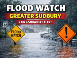 Flood watch issued for Greater Sudbury watersheds as rain, snowmelt raise flooding risk Flooding in Greater Sudbury, alert issued