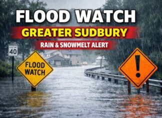 Flood watch issued for Greater Sudbury watersheds as rain, snowmelt raise flooding risk Flooding in Greater Sudbury, alert issued