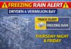 April 15, 2026: Dryden and Vermilion Bay Weather Update — Mild This Afternoon, but Freezing Rain Threat Looms Freezing rain alert for Dryden and Vermilion Bay