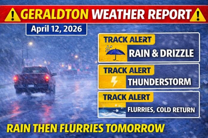 Geraldton weather report_ April 12, 2026