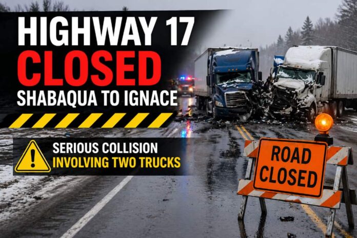 Highway 17 closed april 16 2026