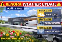 April 15, 2026: Kenora Weather Update — Freezing Fog Early, Then a Spring-like Jump Before Another Cooldown Kenora spring weather update at the airport