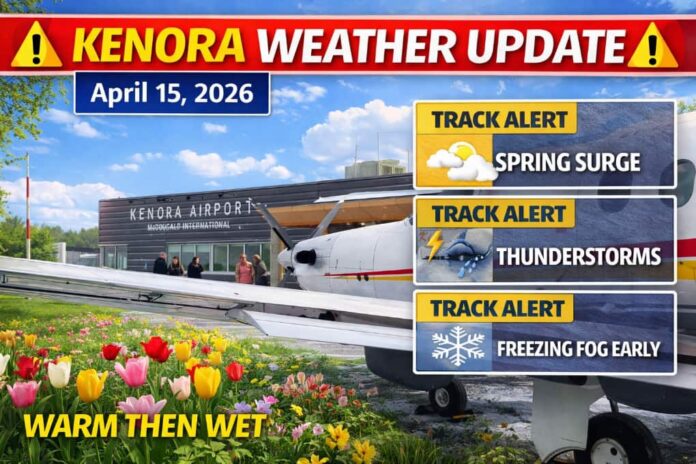 Kenora spring weather update at the airport