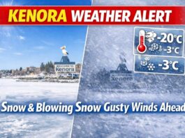 April 6, 2026: Kenora and Lake of the Woods Set for a Midweek Alberta Clipper Kenora weather alert_ snowfall and winds