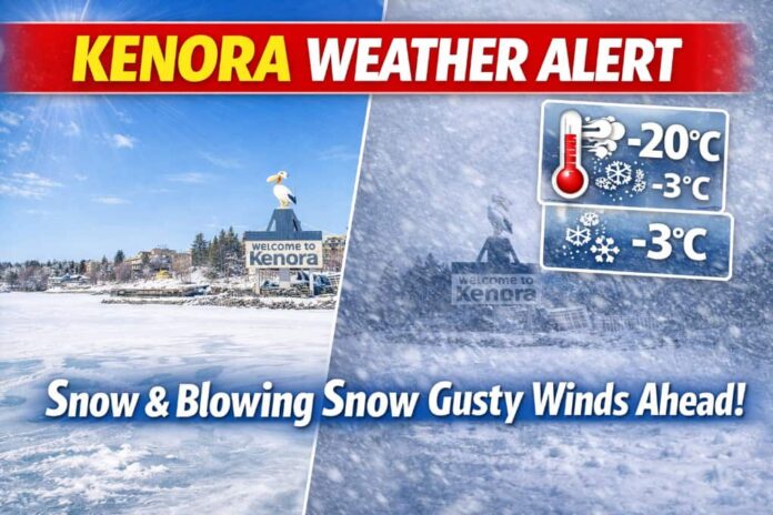 Kenora weather alert_ snowfall and winds
