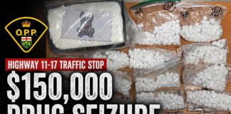 OPP seize suspected cocaine and oxycodone during Highway 11-17 traffic stop OPP Drug Seizure in Shuniah ON