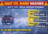 April 12, 2026: Sault Ste. Marie Weather Update — Rainy, Windy, and Mild With Flooding Concerns Rising Severe weather alert for Sault Ste. Marie