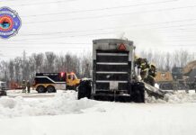 Shuniah firefighters quickly contained a trailer fire near the Lakehead transformer station Wednesday Shuniah Fire Rescue