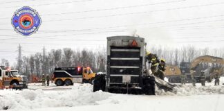 Shuniah firefighters quickly contained a trailer fire near the Lakehead transformer station Wednesday Shuniah Fire Rescue