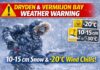April 7, 2026: Dryden and Vermilion Bay Dig In as Winter Sticks Around With 10 to 15 cm of Snow Weather Alert for Dryden and Vermilion Bay