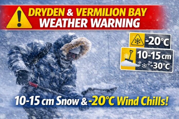 Weather Alert for Dryden and Vermilion Bay