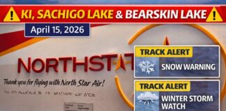 April 15, 2026: KI, Sachigo Lake and Bearskin Lake Weather — Two Alerts Up as Winter Tightens Its Grip Again Snow warnings for northern Ontario areas