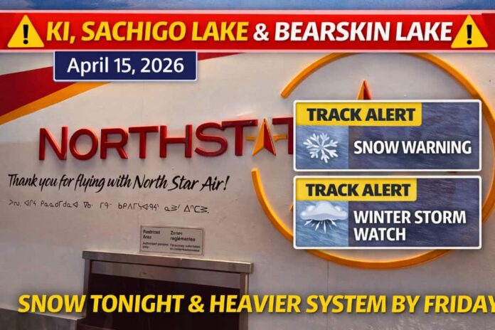 Snow warnings for northern Ontario areas Snow warnings for northern Ontario areas