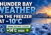 April 20, 2026: Thunder Bay Starts in the Freezer Before Spring Peeks Back In Tuesday Thunder Bay April 20 2026