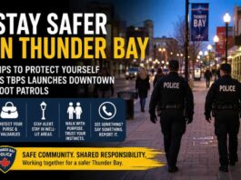Thunder Bay street-safety tips as police expand downtown foot patrols amid rising public concern Thunder Bay Staying Safer on the Streets