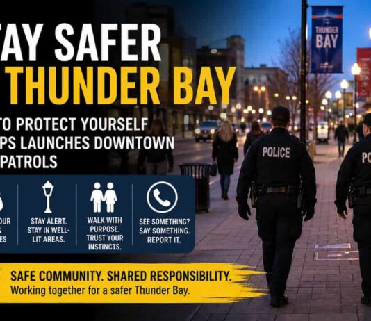Thunder Bay street-safety tips as police expand downtown foot patrols amid rising public concern Thunder Bay Staying Safer on the Streets