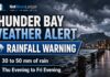 April 22, 2026: Thunder Bay Weather Alert — Heavy Rainfall Warning as Wet Weather Moves In Thunder Bay Weather Alert April 22 2026