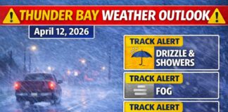 April 12, 2026: Thunder Bay Weather Outlook — Drizzle, Fog, and a Thunder Risk Before a Cooler Start to the Week Thunder Bay weather outlook - April 12